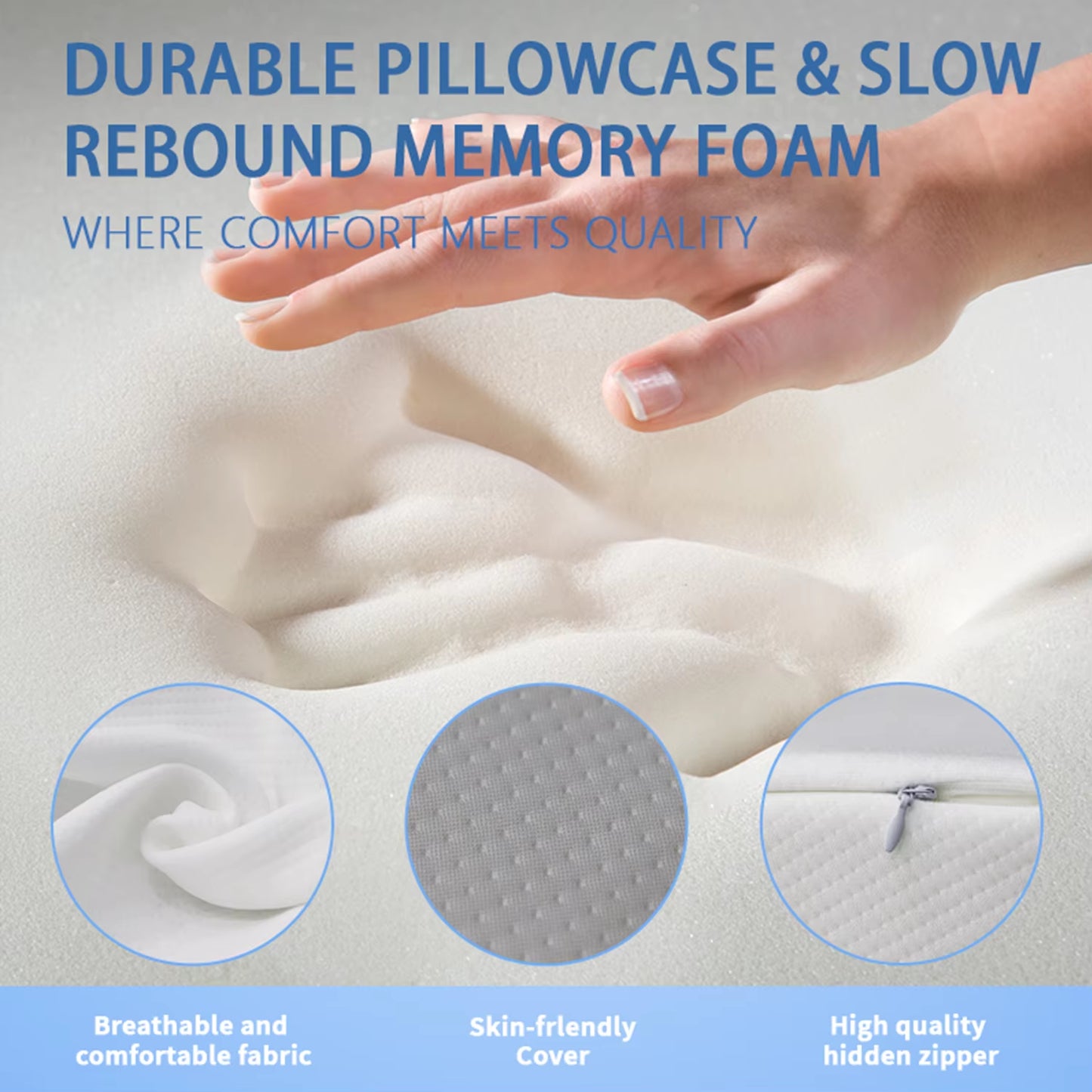 Pillows Orthopedic Contour Memory Foam Pillows Neck Shoulder Support Pillows for Pain Relief Ergonomic Cervical Pillow Sleeping